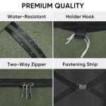 BALEINE Travel Garment Bag, Travel Suit Bag for Men, 42'' Waterproof Carry on Garment Bag for Hanging Clothes, Garment Duffel Bag for Travel Business (Green)