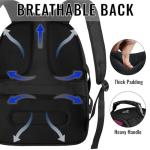 YOREPEK Travel Backpack, Extra Large 50L Laptop Backpacks for Men Women, Water Resistant College Backpack Airline Approved Business Work Bag with USB Charging Port Fits 17 Inch Computer, Purple