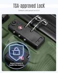 LIGHT FLIGHT Luggage Sets, 3 Piece Durable Suitcase Set with Spinner Wheels, 3 Pcs Hardside Lightweight luggage with TSA Lock, Large Checked Travel Suitcases, 20/24/28 Inch, Pine Green