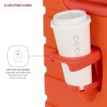 SwissGear 7366 Signature Hardside Expandable Luggage with Spinner Wheels, TSA Lock, Cup-Holder, Orange, Carry-On 19-Inch