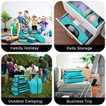 Veken 6 Set Packing Cubes for Suitcases, Travel Essentials for Carry on Luggage, Suitcase Organizer Bags Set for Travel Accessories in 4 Sizes(Extra Large, Large, Medium, Small)，Cyan
