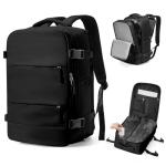 WEPLAN Vacuum Backpack Travel with Pump,Large Travel Backpack with Vacuum System,Mochila compresion al vacio,Flight Approved 18x14x8,Waterproof Carry on Personal Item Laptop Backpacks,Black
