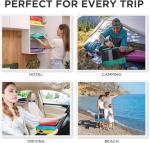 5pc Purple Large Packing Cubes for Suitcases - Travel Packing Organizers for Carry on Luggage Cubes set of 5