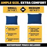 Wise Owl Outfitters Camping Pillow – Memory Foam Travel Pillow for Airplane Sleeping, Hiking, Backpacking & Outdoor Use - Small & Portable for Adults, Car, Camp & Tent