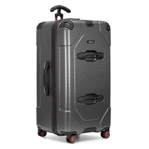 Traveler's Choice Maxporter II Polycarbonate Hardside Trunk with Spinner Wheels, Gray, 31-Inch Large Trunk