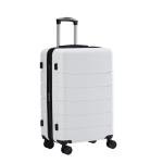 Sweetcrispy Carry on Luggage, Hard Shell ABS Suitcase with Double Spinner Wheels, Lightweight Expandable Rolling Suit Case with TSA Lock, 20 Inch Cream White