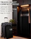 65-Inch Garment Bags for Hanging Clothes, Clear Window Dust-Proof Suit Bags for Suits Coats Dresses - Closet Storage & Travel Garment Covers (Black)
