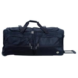 Rockland Rolling Duffel Bag, Black, 22"