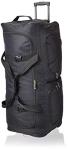 Rockland Rolling Duffel Bag, Black, 22"