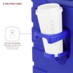 SwissGear 7366 Signature Hardside Expandable Luggage with Spinner Wheels, TSA Lock, Cup-Holder, Cobalt, Carry-On 19-Inch