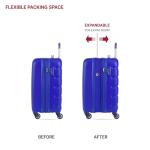 SwissGear 7366 Signature Hardside Expandable Luggage with Spinner Wheels, TSA Lock, Cup-Holder, Cobalt, Carry-On 19-Inch