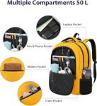 MATEIN 18.4 Inch TSA Approved Backpack, Extra Large 50 L Outdoor Carryon Backpack with Seperated Laptop Compartment, Work Travel Daypack with USB Charging Port, Creative Gifts for Men Women