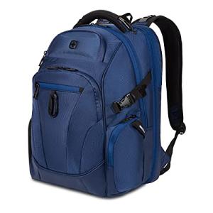 SwissGear Endure ScanSmart Laptop Backpack – TSA Approved Tech Backpack – Fits Most 17" Laptop – Multiple Organizer Pockets – Navy Ballistic