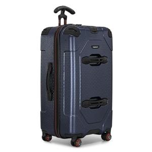 Traveler's Choice Maxporter II Polycarbonate Hardside Trunk with Spinner Wheels, Navy, 28-Inch Medium Trunk