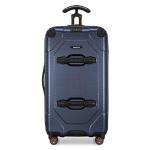 Traveler's Choice Maxporter II Polycarbonate Hardside Trunk with Spinner Wheels, Navy, 28-Inch Medium Trunk