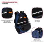 SwissGear Endure ScanSmart Laptop Backpack – TSA Approved Tech Backpack – Fits Most 17" Laptop – Multiple Organizer Pockets – Navy Ballistic