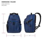 SwissGear Endure ScanSmart Laptop Backpack – TSA Approved Tech Backpack – Fits Most 17" Laptop – Multiple Organizer Pockets – Navy Ballistic