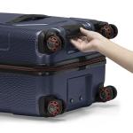Traveler's Choice Maxporter II Polycarbonate Hardside Trunk with Spinner Wheels, Navy, 28-Inch Medium Trunk