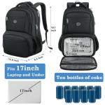 MATEIN 17 Inch Laptop Backpack, TSA Large Travel Backpack with Lunch Box, Anti-Theft Work Business Carry On with USB Port, Water Resistant Sturdy College Computer Backpack for Men Women