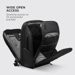 NOMATIC Travel Pack - 20L Water Resistant Laptop Bag - TSA-Ready Expandable Black Backpack