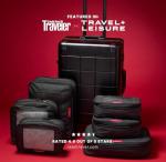 LeanTravel Compression Packing Cubes for Travel Organizers with Double Zipper (6-Pack (2L+2M+2S), Black)