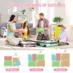 Lemoobolsa 4 Set Compression Packing Cubes For Travel Bags Organizer For Luggage Suitcase Organizer, Compression Bags For Travel Accessories Luggage Storage Set (4 Pcs, Pink Leoparda)