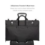 TUMI - Alpha Garment Bag Tri-Fold Carry-On - Gown & Suit Carrier - Travel Garment Bag - Hand Carry Luggage - TUMI Tracer - Black