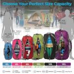 Bago Large Foldable Duffel Bags for Traveling Women & Men - 80L Packable Duffle Bag for Travel with Shoe Compartment - Water Repellant, Heavy Duty, Lightweight Folding & Collapsible (SnowPink)