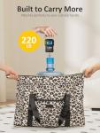 Expandable Travel Duffle Bag, Waterproof Weekender Overnight Bags for Women Men Hospital Bag for Women Labor Delivery Carry on Bag with Toiletry Bag for Travel Gym Airplanes(Leopard, X-Large)