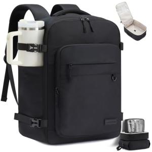 LOVEVOOK 40L Carry on Backpack, Large 17 Inch Travel Backpack for Women Men, Personal Item Bag Airline Approved with 3 Packing Cubes, Hiking Backpack Waterproof Weekender Essentials Casual Daypack