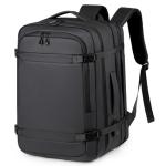 ORILOOSEN Expandable travel backpack Men Women,Airline Approved Carry On Luggage,Business commuting backpack, water-resistant (Black)