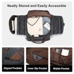 EKOROMIER Canvas Expandable Duffle Bag for Men Traveling, Luggage Travel Bag Weekender Overnight Bag,Mens Gym Carry on Duffel Bags（Dark Grey）