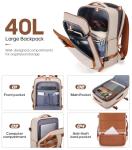 UKEIN Luggage Sets 3 Piece, Carry On Luggage 20 Inch With Spinner Wheels,PC Hardside Suitcase Set with TSA Lock,Durable Carry On Suitcase With Travel Backpack for Men