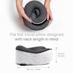 Proglobe Travel Neck Pillows for Airplanes, Sleeping Essentials for Long haul Flights, 360° Head Support, Car and Airplane Kit with 3D Contoured Eye Mask, Earplugs and Luxury Mesh Bag (Adult, Grey)