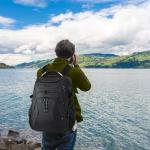 KROSER Travel Laptop Backpack 18.4 Inch XXXL Gaming Backpack with Hard Shell Saferoom RFID Pockets Water-Repellent Business College Daypack Stylish Laptop Bag for Men/Women-Black