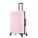 InUSA VASTY Luggage with Spinner Wheels | Durable Lightweight Hardside Suitcase, Travel Bag with Handle and Trolley, 28-Inch Large Checked Luggage | Pink