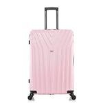 InUSA VASTY Luggage with Spinner Wheels | Durable Lightweight Hardside Suitcase, Travel Bag with Handle and Trolley, 28-Inch Large Checked Luggage | Pink