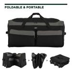 Travelers Club 36" Asgard 3-Wheel Rolling Duffel Bag, Black