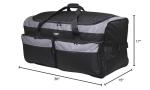 Travelers Club 36" Asgard 3-Wheel Rolling Duffel Bag, Black