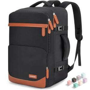 Velaybor 50L Travel Backpack with USB Charging Port, Water-Resistant Carry On Backpack for Men Women, Business Laptop Backpack for Trips & Commutes, Fits 18 Inch Laptop