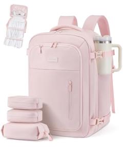 LOVEVOOK Travel Backpack for Women Men with Garment Bag, 40L Carry on Backpack as TSA Personal Item Flight Approved, Luggage Daypack Fits 17.3" Laptop, Overnight Business Weekender Travel Essential