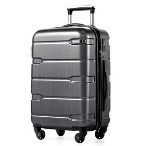 Coolife Luggage Expandable(only 28") Suitcase PC+ABS Spinner Built-In TSA lock 20in 24in 28in Carry on