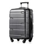 Coolife Luggage Expandable(only 28") Suitcase PC+ABS Spinner Built-In TSA lock 20in 24in 28in Carry on