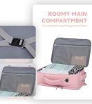 Travel Laptop Backpack for Women, 50L Expandable Extra Large Backpack,Carry On Backpack, Water Resistant Big Bag Anti-Theft Business Daypack Fits 17 Inch Laptop with USB Port, Pink