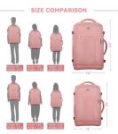 Travel Laptop Backpack for Women, 50L Expandable Extra Large Backpack,Carry On Backpack, Water Resistant Big Bag Anti-Theft Business Daypack Fits 17 Inch Laptop with USB Port, Pink