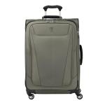 Travelpro Maxlite 5 Softside Expandable Checked Luggage with 4 Spinner Wheels, Lightweight Suitcase, Men and Women, Slate Green, Checked Medium 25-Inch