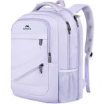 MATEIN Extra Large Laptop Backpack for Women, 50 L TSA Carry On with Multiple Organized Pockets, Anti Theft Water Resistant Travel Laptop Backpack Fits 18.4 In Computer, Light Purple