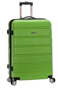 Rockland Melbourne Hardside Expandable Spinner Wheel Luggage, Green, Checked-Large 28-Inch (F1603-GREEN)