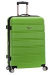 Rockland Melbourne Hardside Expandable Spinner Wheel Luggage, Green, Checked-Large 28-Inch (F1603-GREEN)