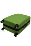 Rockland Melbourne Hardside Expandable Spinner Wheel Luggage, Green, Checked-Large 28-Inch (F1603-GREEN)